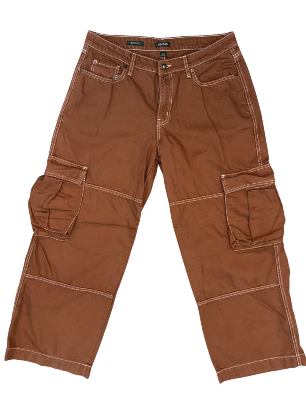 Women’s Brown Cargo Wide Legged Pants